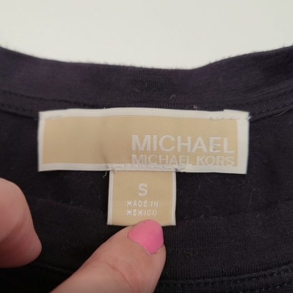 Michael Kors black long sleeve top size small. - Picture 2 of 5